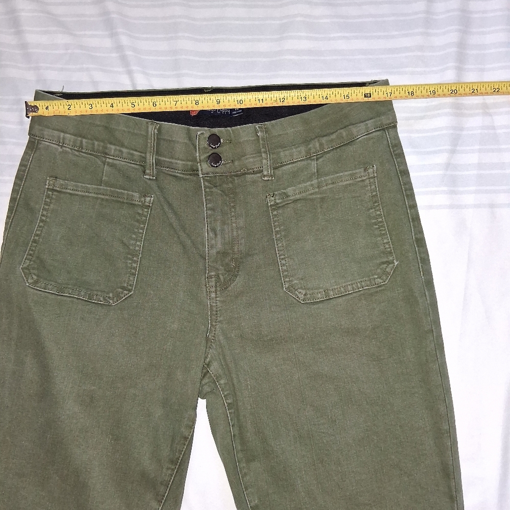 Indigo Poppy Black Textured Fabric Jeans Women Size 14 - Picture 10 of 16
